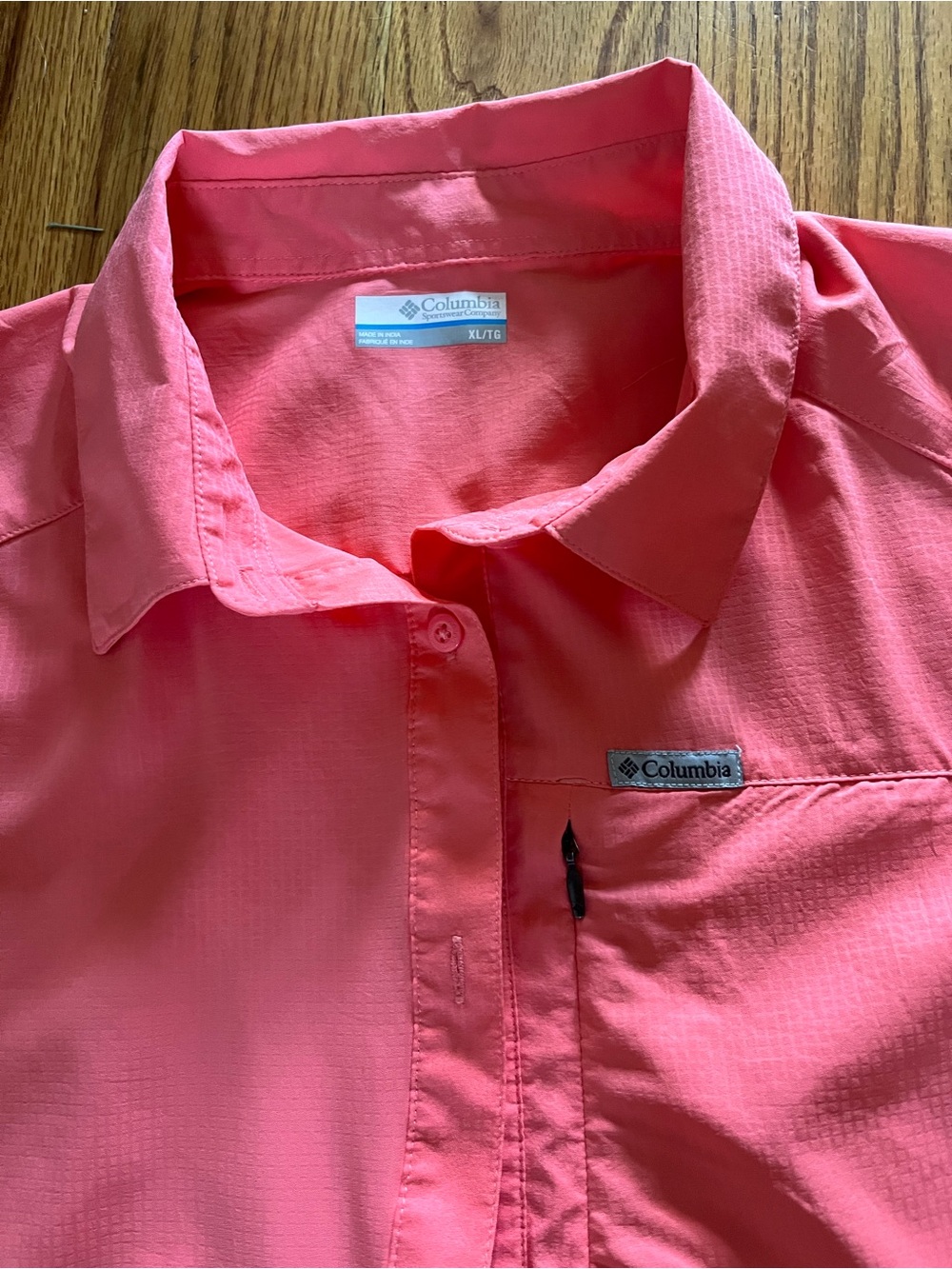 Columbia Coral Pink Outdoor Button-Front Shirt